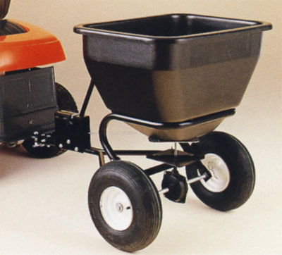 Fertilizer Spreader on Simplicity Broadcast Spreader For Tractors And Riders   The Lawnmower