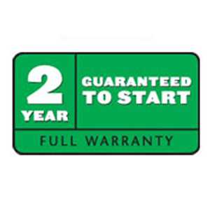 2-Year Guaranteed-to-Start Warranty